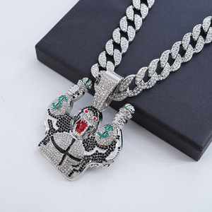 <span class=keywords><strong>Rappeur</strong></span> Offre Spéciale 15mm Hip Hop Diamant Cubain Collier et Gorille Pendentif Chaînes De Mode Colliers - Product Image 5