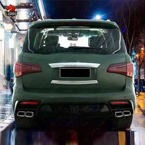 Kit de carrosserie FRP de Modification de voiture de <span class=keywords><strong>prix</strong></span> usine pour <span class=keywords><strong>Infiniti</strong></span> QX56 <span class=keywords><strong>QX80</strong></span> mise à niveau vers le kit de carrosserie de style russe calandre de pare-chocs avant et arrière - Product Image 3