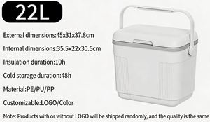 Outdoor Insulated <b>Box</b> <b>Cooler</b> Storage Camping Car Ice Bucket Stall Fishing Portable Food Preservation Insulation Thermal - Product Image 2
