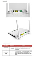 Kotak Jaringan Gigabit FTTH 1G1F WIFI CATV Serat Optik X-PON Epon OLT ONU SC/APC 12V Telekomunikasi Model HG8010H CVTV