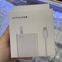 Charger Dinding Super Cepat 120W US CN Socket, Adaptor Charger Perjalanan dengan Kabel Data Tipe-C 6A, Cocok untuk Xiaomi