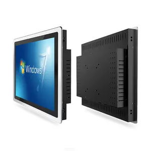 Panel industrial PC táctil integrado 10,4 12 15 17 19 pulgadas IP65 Panel de pantalla táctil industrial HMI sin ventilador PC