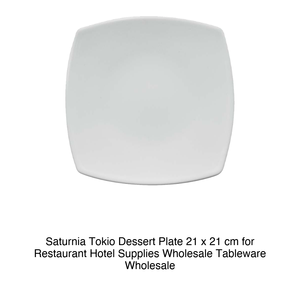 จานขนมหวานโตเกียว 21 × 21 ซม. ซัตตูร์เนีย - Product Image 2