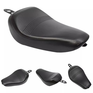 Almohada de cuero para conductor delantero negro para motocicleta, cojín de un solo asiento para <span class=keywords><strong>Harley</strong></span> <span class=keywords><strong>Sportster</strong></span> XL1200 <span class=keywords><strong>883</strong></span> 72 48, accesorios - Product Image 1