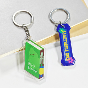 Design Custom Cartoon <b>Flash</b> Ring Acrylic Keychain Transparent with UV Printing Charm & Plastic Keychain - Product Image 5