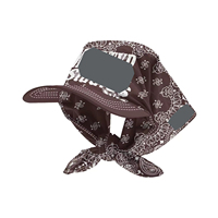 Chapeau bandana hip-hop personnalisé, logo imprimé par sublimation, chapeau de soleil Y2K, écharpe carrée multifonctionnelle, casquette de protection UV pour l'extérieur, unisexe