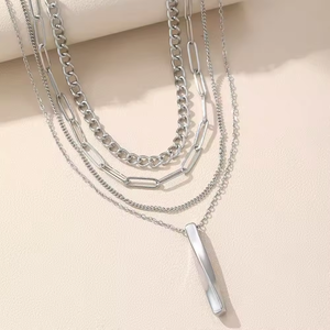 Collar de acrílico con cuentas geométricas para mujeres y niñas, accesorios de joyería de regalo - Product Image 4