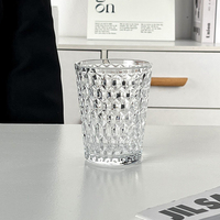 Kristallen glazen whiskyglas 315ml diamantpatroon tumbler vintage luxe herbruikbaar handgeblazen milieuvriendelijk wijnglas met wijde opening