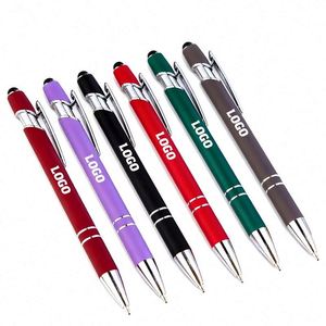 Promo Business Gifts Custom LOGO Printed <b>Pens</b> Ballpoint <b>Pen</b> With Blue Logo Stylus Screen Ballpoint <b>Pen</b> Custom - Product Image 1