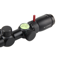 Hunt Long Range Scope 4-16x44 6x AOE Optic Telescopic Red Green Illuminated Reticle Tactical Sight Magnifier Wide Angle Aluminum