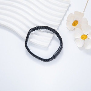 Bracelet pour homme en acier inoxydable, chaîne cubaine, 19 cm, 21 cm, 23 cm, or, argent, noir, bijoux hip hop punk, bracelet tendance - Product Image 4