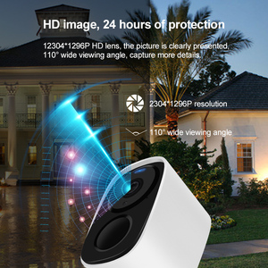 Cámara de Seguridad WiFi de 3MP con Batería, Detección Humana PIR, Audio Bidireccional, Cámara <span class=keywords><strong>IP</strong></span> para Exteriores - Product Image 3