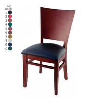 Chaise de salle à manger en bois massif de style antique moderne avec couleur au choix pour la maison et la restauration, marque TY