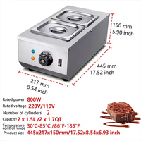 Machine de fusion de chocolat de taille personnalisée Machine de trempe de chocolat Machine de réchauffement de chocolat électrique commerciale automatique