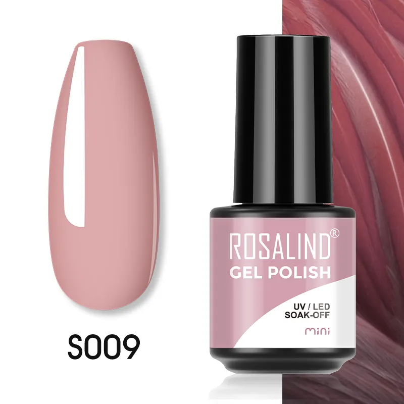 Rosalind oem logo personnalisé marque privée ongles art couleurs gel vernis tremper laque à ongles uv/led lampe gel vernis pour la vente en gros