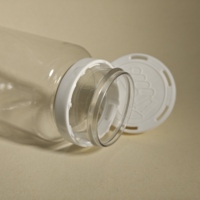 Bouteille en plastique PET à sertir pour pilules avec bouchon déshydratant intégré, emballage vide pour capsules de médicaments – Vente en gros