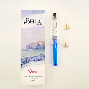 Bella deep 10ml <span class=keywords><strong>Acide</strong></span> <span class=keywords><strong>Hyaluronique</strong></span>, Produit de comblement dermique 24mg par ml, Monophasique, pour un volume profond du menton, des joues, du <span class=keywords><strong>nez</strong></span>, des fesses et du corps. - Product Image 3