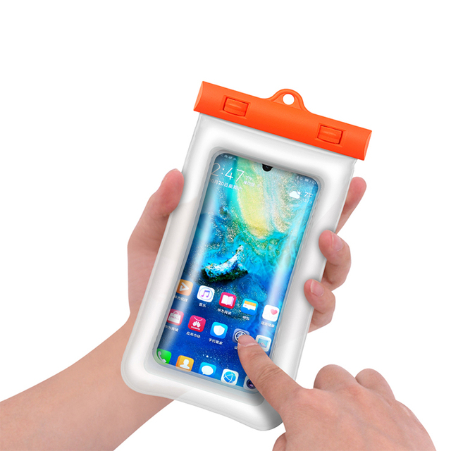 Manufacture Customer logo TPU Waterproof Phone case With IPX8 for Swimming Waterproof Phone Bag Waterproof Phone case