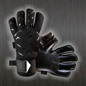 Guantes de fútbol personalizados de calidad profesional para porteros 100% látex alemán Nylon PU y cuero - Product Image 6