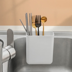 <b>Plastic</b> Filter <b>Basket</b> Dry and Wet Separation Sink Drain <b>Basket</b> Fruit Vegetable Tableware Drain Storage Box Kitchen Organizer - Product Image 4