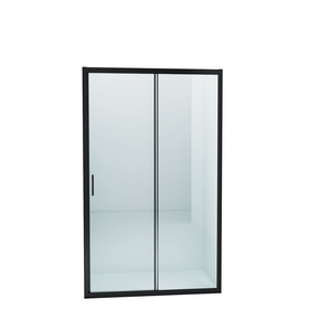 Pantalla de <span class=keywords><strong>baño</strong></span> de <span class=keywords><strong>diseño</strong></span> personalizado, puertas de ducha de cristal deslizantes individuales, sin marco, 2 paneles, 10 Mm, color negro - Product Image 1