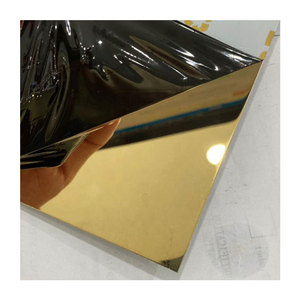 סיטונאי pvd מראה 201 304 316 זהב גיליון נירוסטה דקורטיבי - Product Image 1