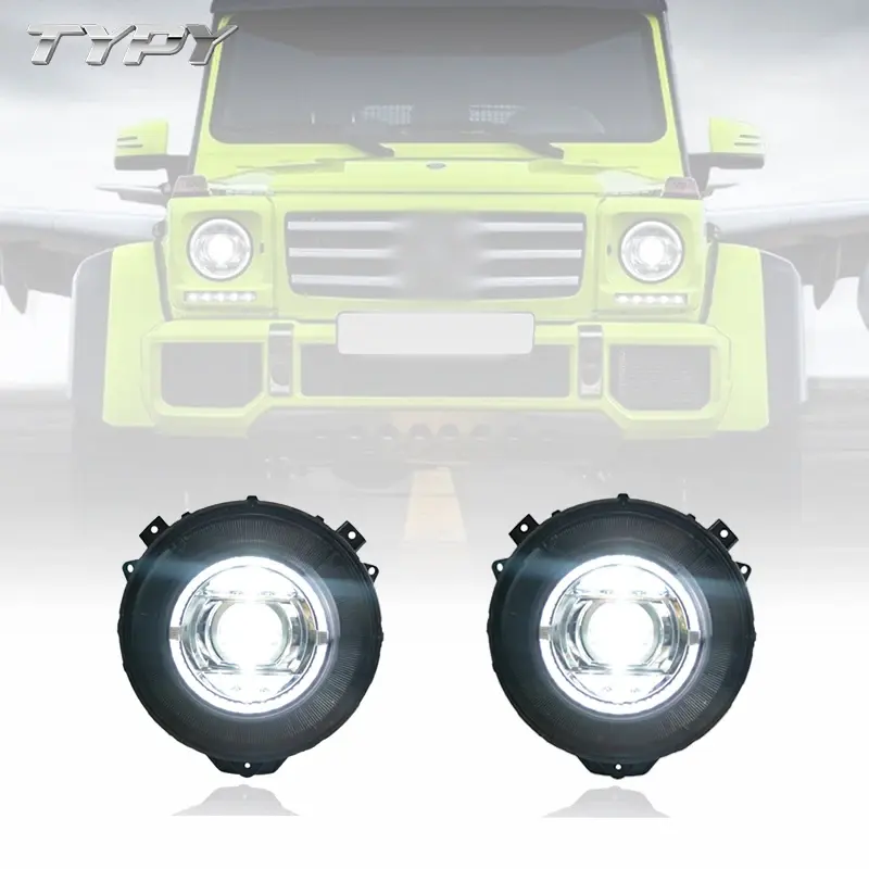 Montagem do farol do carro Modificado Full LED Head Lamp Head Light Para Mercedes Benz G-Class W463 2007-2017