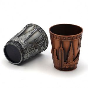Factory Custom Made Tourist City Souvenirs Dubai Colorful Shot Glass With 3D <b>Wrap</b> Landmarks - Product Image 2