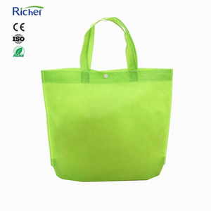 Sac fourre-tout non tissé uni Richer Fujian, réutilisable pour les courses, impression par sublimation de logo personnalisé, vente en gros, boutique, commerce de détail - Product Image 1
