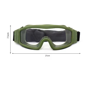 Lunettes de sport d'extérieur en matériau PC anti-impact, protection contre le vent et les UV400, avec 3 lentilles interchangeables pour le cyclisme et le tir - Product Image 4
