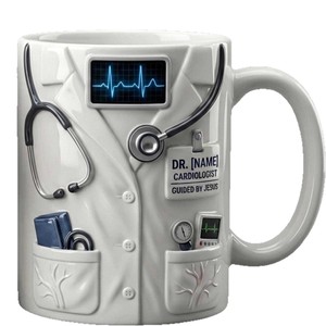 Tazza da Caffè in Ceramica con Logo Personalizzato, Design 3D di Dottori e Infermieri, <span class=keywords><strong>per</strong></span> Regalo Commemorativo - Product Image 1