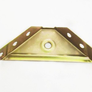 Soporte Triangular de Níquel para Cabello de Repisa, 95mm de Largo, con Orificios de 5mm y 6mm para Conexión de Soportes de Estantes - Product Image 2
