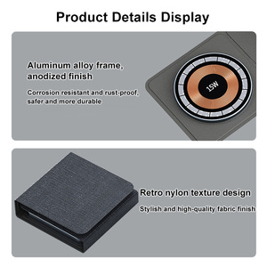 IDEA GIFT Station de recharge sans fil personnalisée pliable 3-en-1 Chargeur sans fil magnétique rapide pour téléphone, montre et écouteurs - Product Image 3