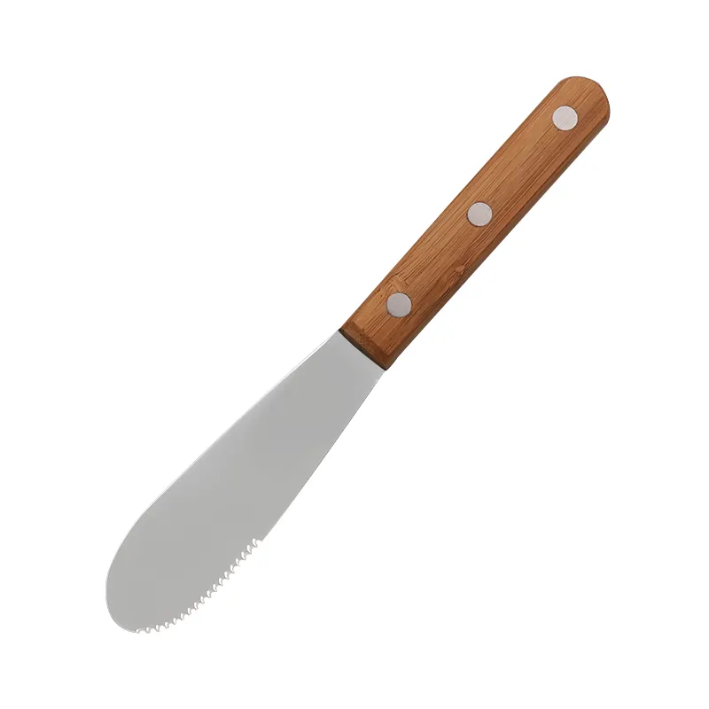 Paslanmaz çelik tırtıklı tereyağı bıçağı peynir bıçağı ekmek reçel bıçak pişirme krem kazıyıcı