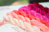 Fil de broderie en soie naturelle véritable, ligne pour broderie à réaliser soi-même, 1000 disponible en grandes branches, mulberry, 100% mètres