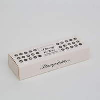 Timbri in Gomma Personalizzati con Alfabeto e Numeri in Legno di Faggio, Set di Timbri Vintage con Lettere e Simboli per Bambini, per Diari e Scrapbooking