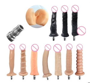 Самые Популярные насадки для секс-машины для взрослых реалистичные фаллоимитаторы с насадками для массажного пистолета и системой Vac-u-Lock - Product Image 1