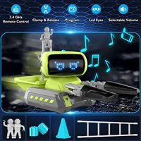 Carretilla elevadora RC de montaje DIY con control IR, programación espacial, música ligera, juguete para regalo para niños
