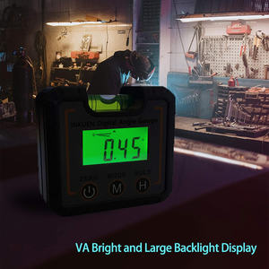 2025 ЖК-дисплей цифровой электронный датчик угла уровня Магнитный базовый углоискатель Пузырьковые измерительные приборы уровня коробка уровня - Product Image 3