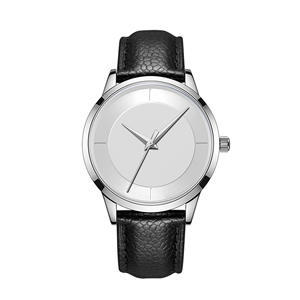 Vente en gros Nouveau design haut de gamme personnalisé Montre d'affaires ultra-mince à quartz en cuir véritable pour hommes - Product Image 5