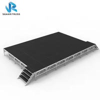 Scène événementielle en aluminium en gros, scène DJ portable et démontable, plateforme de scène détachable