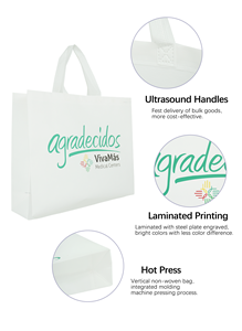 Promotional Recycled PP Non Woven Grocery Shopping Dust Storage Tote <b>Bag</b> Custom Printed Logo - Product Image 4
