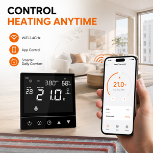 <span class=keywords><strong>Thermostat</strong></span> intelligent Wi-Fi pour radiateur et <span class=keywords><strong>chaudière</strong></span> à <span class=keywords><strong>gaz</strong></span>, compatible avec les systèmes de chauffage par le sol électriques Comfurter 16A 25A (OEM) - Product Image 5