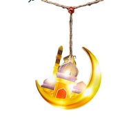 Nouvelles Lumières Décoratives LED 2026 pour Noël, Ramadan, Aïd al-Fitr – Décoration Suspendue Musulmane Kareem pour la Maison, avec Télécommande Mubarak