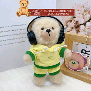 Teddy ISLAND Peluche con Occhiali e Accessori Jeans Blu alla Moda, Autorizzazione Globale - Product Image 2