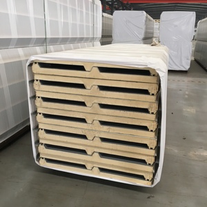 Panel Sándwich de PU/PIR para Pared Exterior Personalizado, Láminas de PPGI de Alta Calidad, Ignífugas e Insonorizantes, Paneles de Aislamiento Ignífugos - Product Image 1