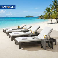 Ensemble de meubles de jardin en fonte d'aluminium, chaises d'extérieur tissées, meubles de patio avec coussin en plastique