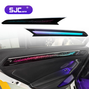 SJC Dynamic Star 12V 3-5W Lumière ambiante pour VW <span class=keywords><strong>Tiguan</strong></span> L <span class=keywords><strong>2022</strong></span>-2025 Contrôle d'écran Éclairage intérieur Accessoires de mise à niveau - Product Image 1