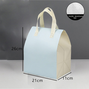 Custom Logo Printed Cooler Bag Non-Woven Take Away Carrier for Restaurant BBQ Hot Food Coffee Milk Tea with Stylish Design - Product Image 4