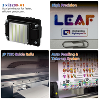 LEAF Imprimante d'autocollants d'impression UV DTF 60cm de haute qualité avec plastifieuse Imprimante UV à double tête i3200 pour étui de téléphone portable